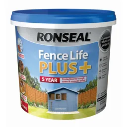 Ronseal Fence life plus Cornflower Matt Fence & shed Treatment 5L