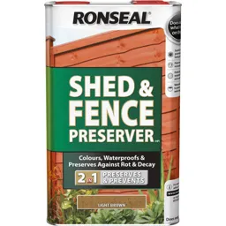 Ronseal Shed and Fence Preserver - Black, 5l