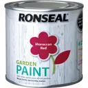 Ronseal General Purpose Garden Paint - Moroccan Red, 250ml
