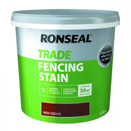 Ronseal Trade Fencing Stain 5ltr Red Cedar