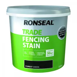 Ronseal Trade Fencing Stain 5ltr Forest Green