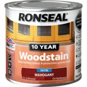 Ronseal 10 Year Wood Stain - Mahogany, 250ml