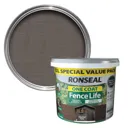 Ronseal One coat fence life Charcoal grey Matt Fence & shed Treatment 12L