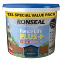 Ronseal Fence life plus Midnight blue Matt Fence & shed Treatment 12L