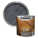 Ronseal Quick-drying Rocky grey Matt Decking Wood stain, 2.5L
