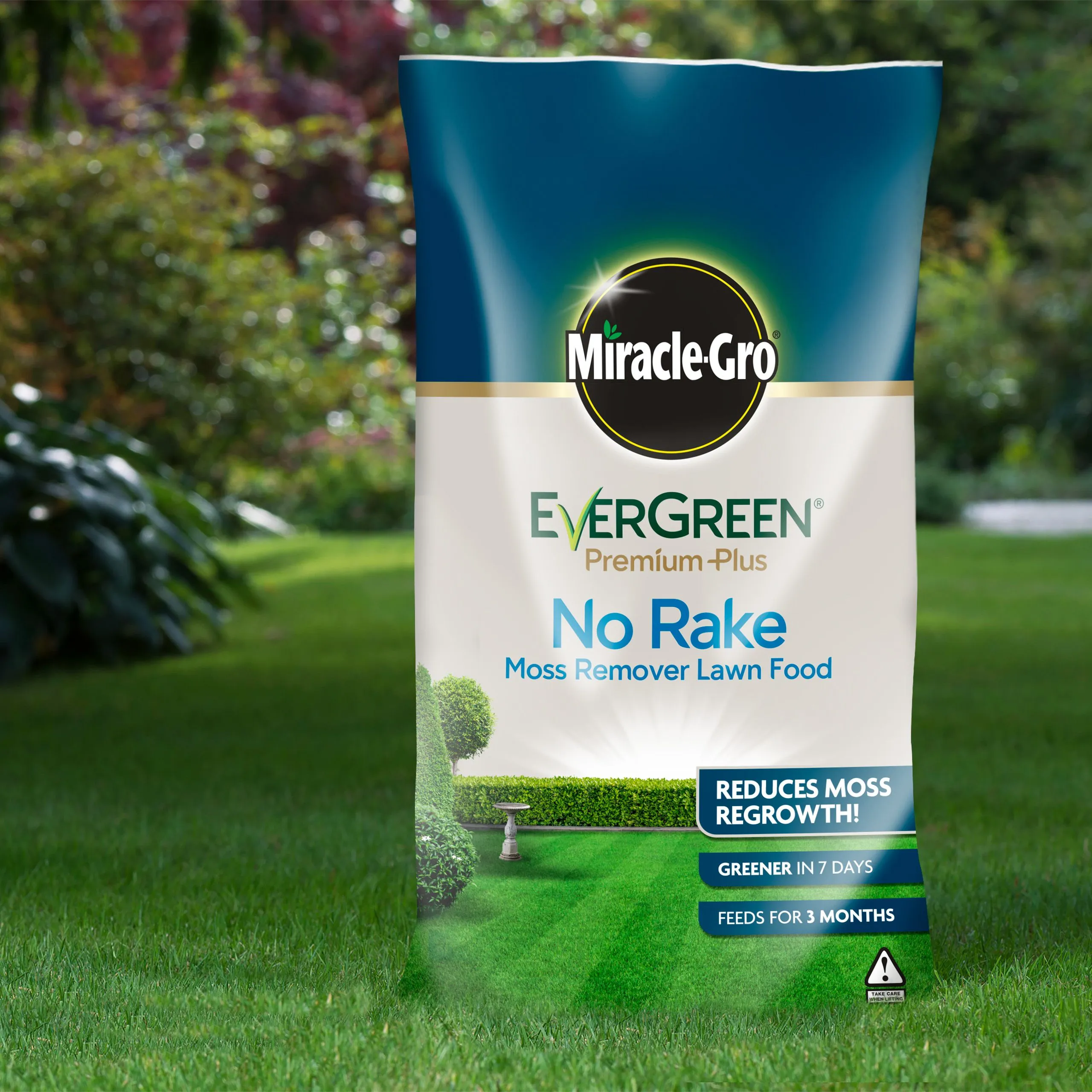 Miracle-Gro No rake Lawn fertiliser Granules 50m² 5kg