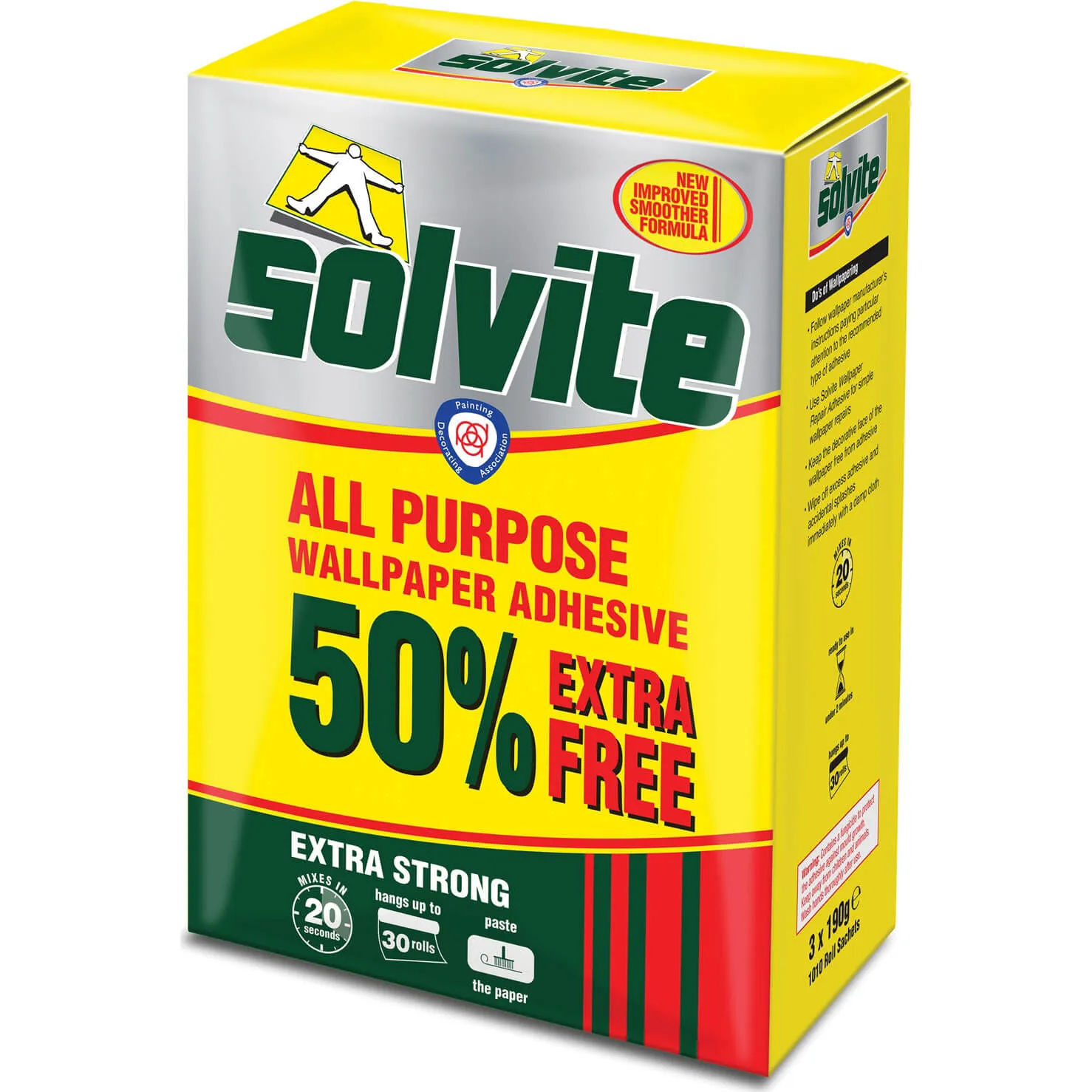 Solvite All Purpose Wallpaper Adhesive Paste - 650g