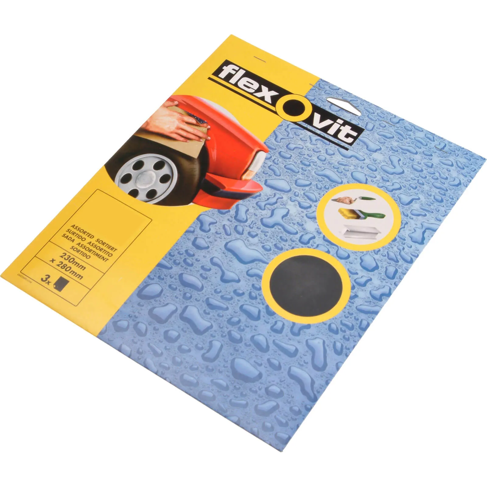 Flexovit Waterproof Sandpaper - 240g, Pack of 25