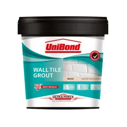UniBond UltraForce Ready mixed Beige Wall tile Grout, 1.38kg Tub