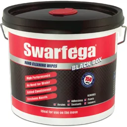 Swarfega Black Box Heavy Duty Trade Hand Wipes - Pack of 150