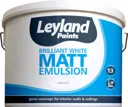Leyland Pure brilliant white Matt Emulsion paint, 10L