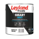 Leyland Trade Smart Brilliant white Flat matt Emulsion paint, 2.5L
