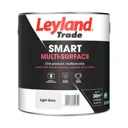 Leyland Trade Smart Light grey Mid sheen Multi-surface paint, 2.5L