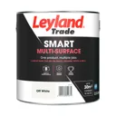 Leyland Trade Smart Off white Mid sheen Multi-surface paint, 2.5L