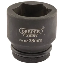 Draper Expert 3/4" Drive Hexagon Impact Socket Metric - 3/4", 38mm