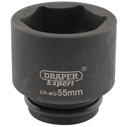 Draper Expert 3/4" Drive Hexagon Impact Socket Metric - 3/4", 55mm