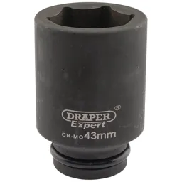 Draper Expert 3/4" Drive Deep Hexagon Impact Socket Metric - 3/4", 43mm