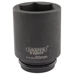 Draper Expert 3/4" Drive Deep Hexagon Impact Socket Metric - 3/4", 50mm