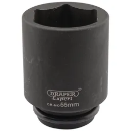 Draper Expert 3/4" Drive Deep Hexagon Impact Socket Metric - 3/4", 55mm