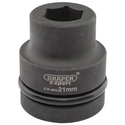 Draper Expert 1" Drive Hexagon Impact Socket Metric - 1", 21mm