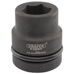 Draper Expert 1" Drive Hexagon Impact Socket Metric - 1", 26mm