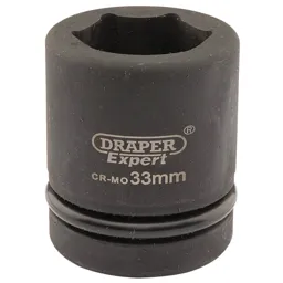 Draper Expert 1" Drive Hexagon Impact Socket Metric - 1", 33mm
