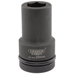 Draper Expert 1" Drive Deep Hexagon Impact Socket Metric - 1", 25mm