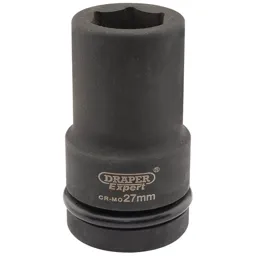 Draper Expert 1" Drive Deep Hexagon Impact Socket Metric - 1", 27mm