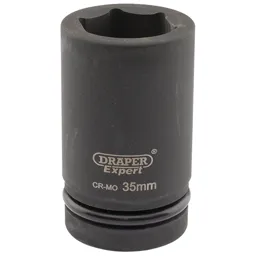 Draper Expert 1" Drive Deep Hexagon Impact Socket Metric - 1", 35mm