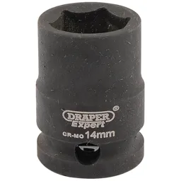 Draper Expert 3/8" Drive Hi-Torq Hexagon Impact Socket Metric - 3/8", 14mm