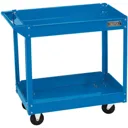 Draper 2 Shelf Trolley - Blue