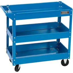 Draper 3 Shelf Trolley - Blue