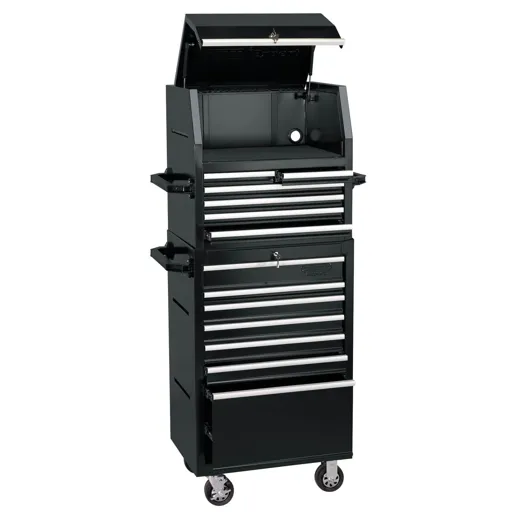 Draper 13 Drawer Roller Cabinet and Tool Chest - Black