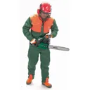 Draper Expert Chainsaw Jacket - Green / Orange, M