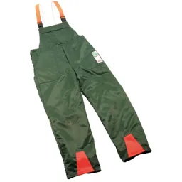 Draper Expert Chainsaw Trousers - Green / Orange, M