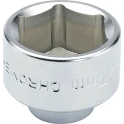 Draper Expert 3/8" Drive Oil Filter Cap Socket Metric - 3/8", 27mm