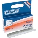 Draper Steel Staples - 6mm, Pack of 1000