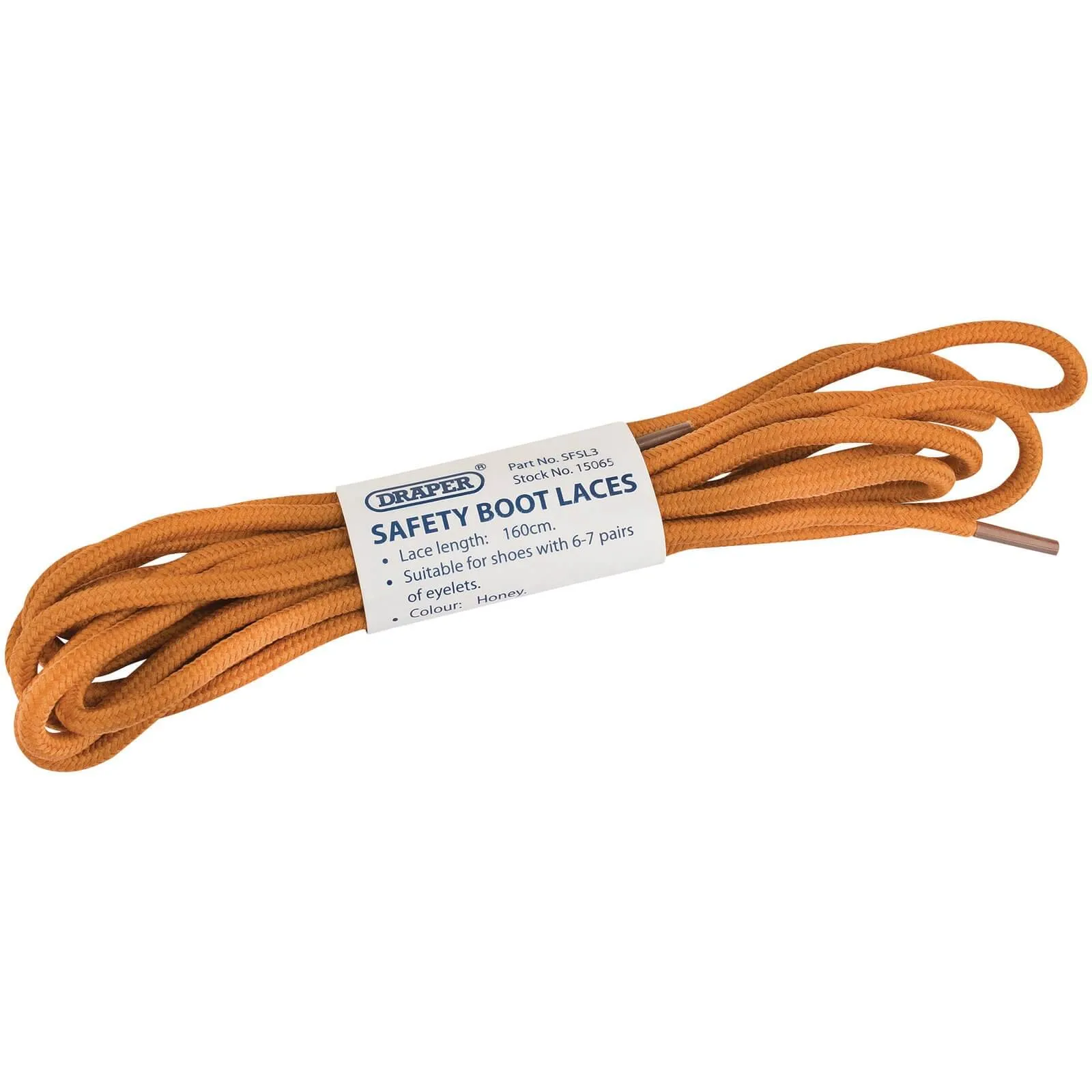 Draper Boots Laces for 6 - 7 Eyelet Boots - Honey