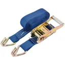 Draper Heavy Duty Ratcheting Tie Down Straps - 38mm, 6m, 750kg