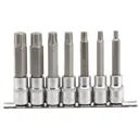 Draper 7 Piece 1/2" Drive TX-Star Plus Socket Bit Set - 1/2", 100mm