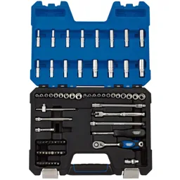 Draper 75 Piece 1/4" Drive Hex Socket Set Metric and Imperial - 1/4"