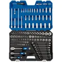 Draper Expert 150 Piece Combination Drive Hex and Bi Hex Socket, Bit and Spanner Set Metric and Imperial - Combination