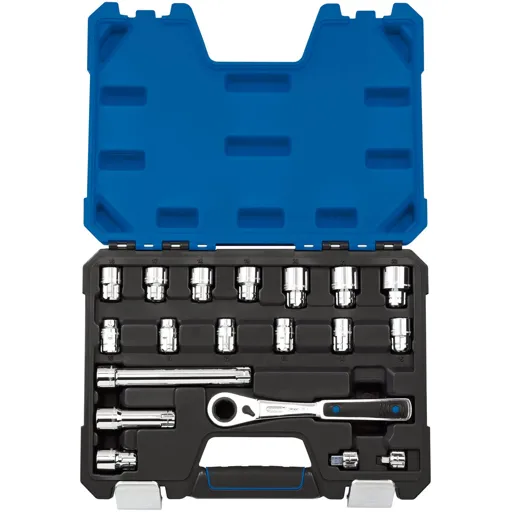 Draper 19 Piece 20mm Drive Go Through Socket Set - Combination