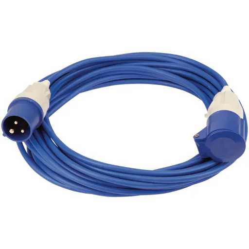 Draper Extension Trailing Lead 16 amp Blue Cable 240v - 14m