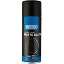 Draper Matte Finish Aerosol Spray Paint - Black, 400ml