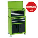 Draper 6 Drawer Roller Cabinet and Tool Chest Combination - Green