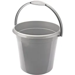 Draper Plastic Bucket - 9l, Grey