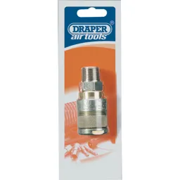 Draper PCL M100 Air Line Coupling Male Thread - 1/2" Bsp, Pack of 1