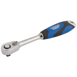 Draper 1/4" Drive 60 Tooth Micro Head Soft Grip Ratchet - 1/4"