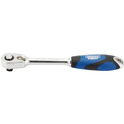 Draper 3/8" Drive 60 Tooth Micro Head Soft Grip Ratchet - 3/8"